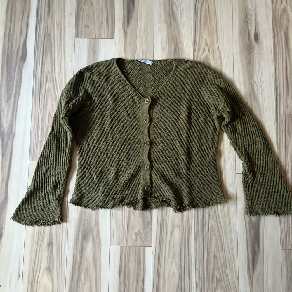 Olive Green Women's Sweater